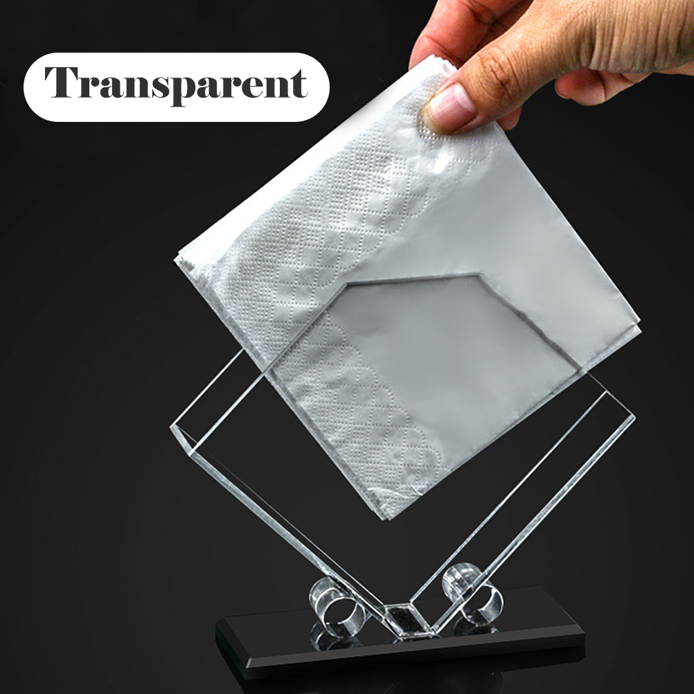 Napkin Holder Stand Transparen - Agar Tissue Culture ulasan dan harga